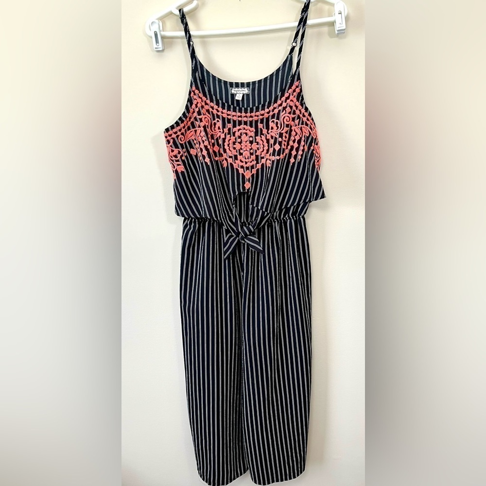 Pin Striped Pants Romper Size Small